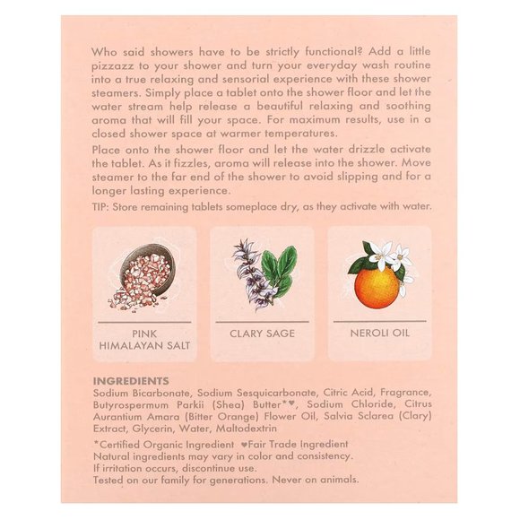 NEW SheaMoisture Pink Himalayan Salt Relaxing Shower Steamers - Picture 3 of 6